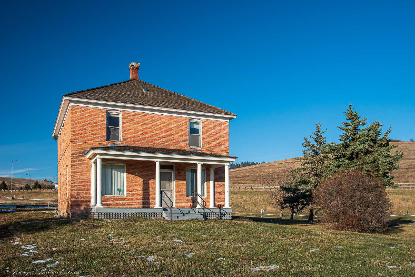 LaLonde ranch house in early spring