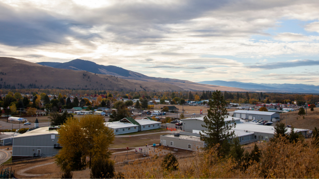 Lolo In Autumn View From The Old School